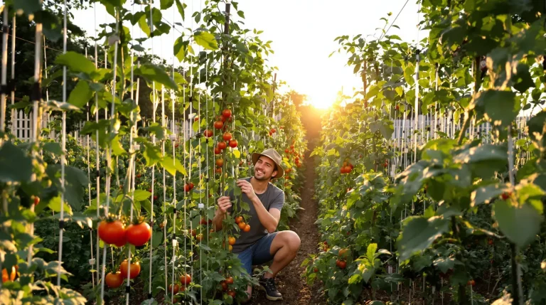 Tomates : la technique verticale des maraîchers remplace les tuteurs, libère le potager et sauve la récolte Tomates : la technique verticale des maraîchers remplace les tuteurs, libère le potager et sauve la récolte